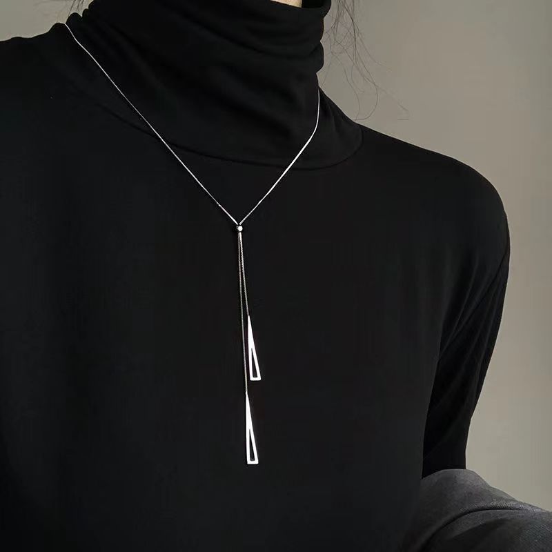 Customized Sweater Chain Removal-Free before Sleep Trendy Necklace Light Luxury Minority High-Grade Long Matching Bottoming Shirt Accessories Trendy