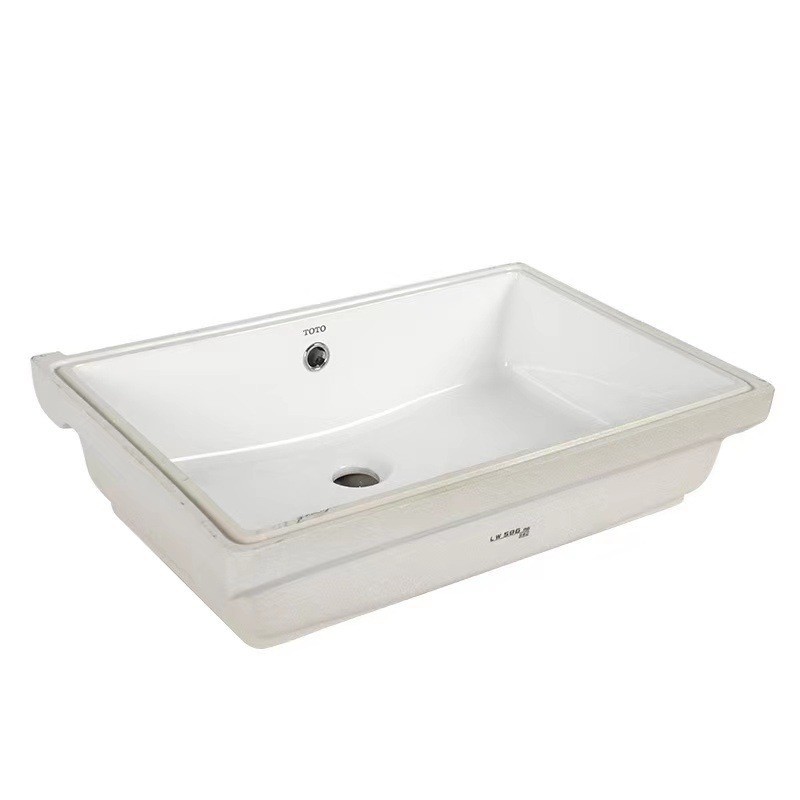 Toto Drop-in Sink Lw596rb/1535b/1536b Embedded Zhijie Ceramic Square Washbasin Wash Basin