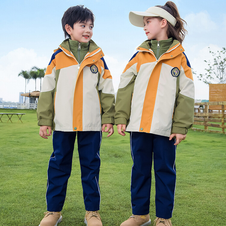 幼儿园园服春秋冬装英伦风小学生校服冲锋衣套装服装儿童班服
