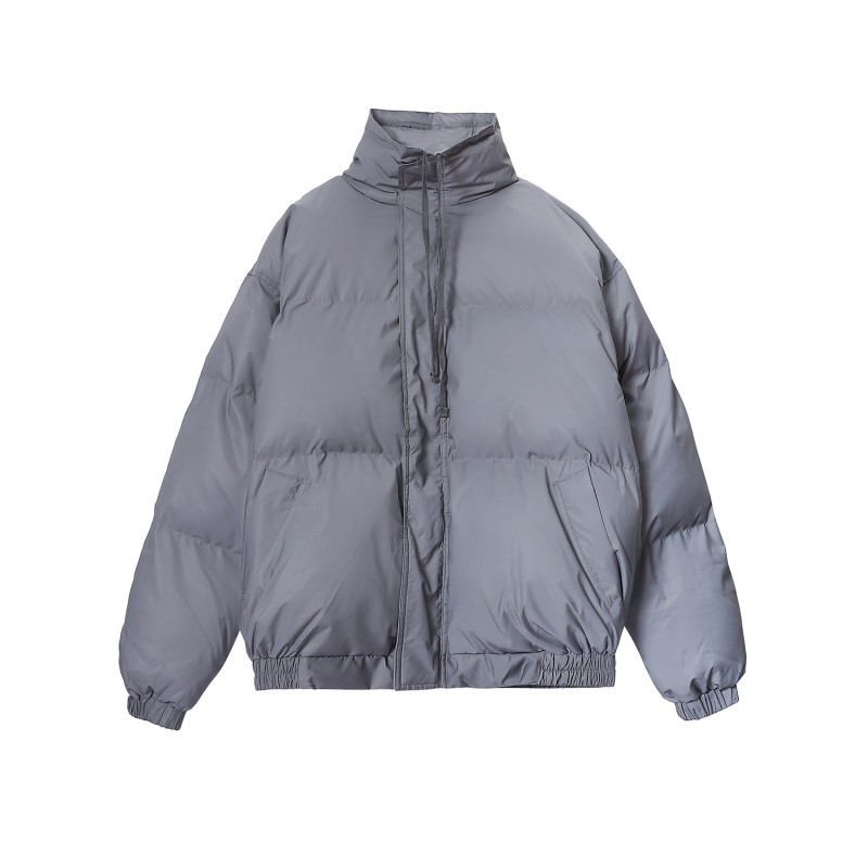 fog fear of god essentials复线羽绒服男女反光镭射炫彩棉服外套