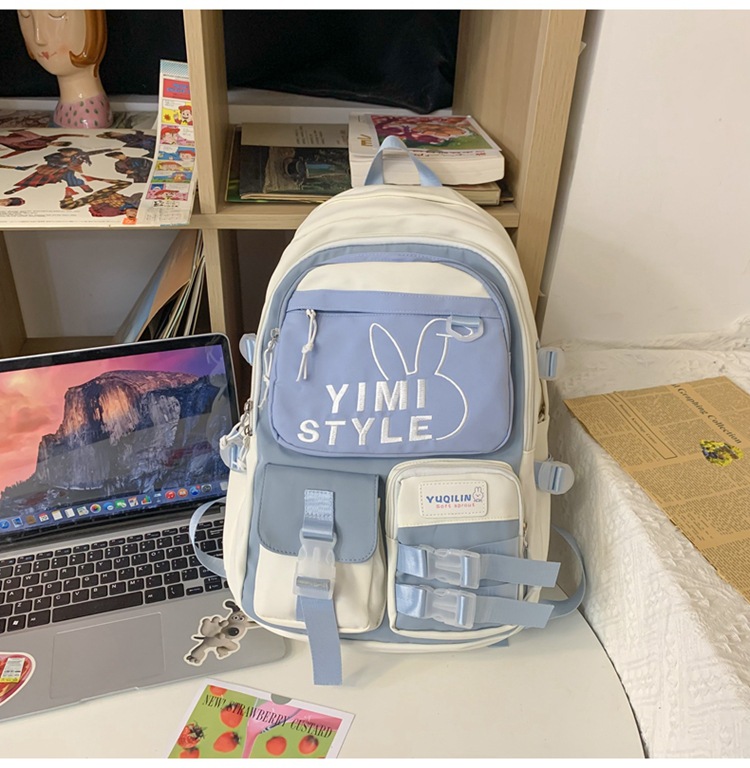 Schoolbag Female Junior High School Student Large Capacity Good-looking Backpack New Grade Three to Six Lightweight Elementary School Studebt Backpack