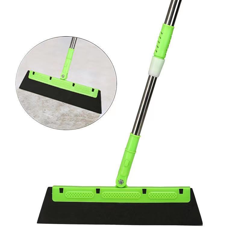 Magic Broom Dust-Free Scraper Floor Scraper Reinforced Telescopic Rod Water Wiper Floor Sweep Bathroom Water Broom Mop 0331