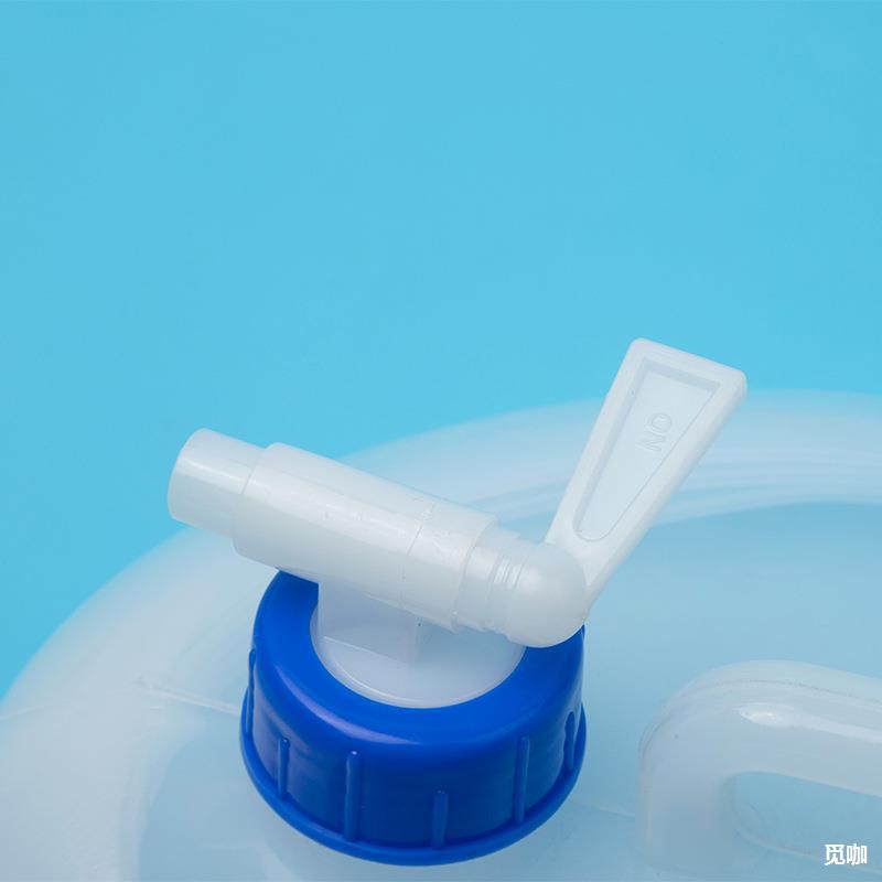 批发户外折叠带水龙头车载pe水桶 塑料容器野营用品5l伸缩储水桶