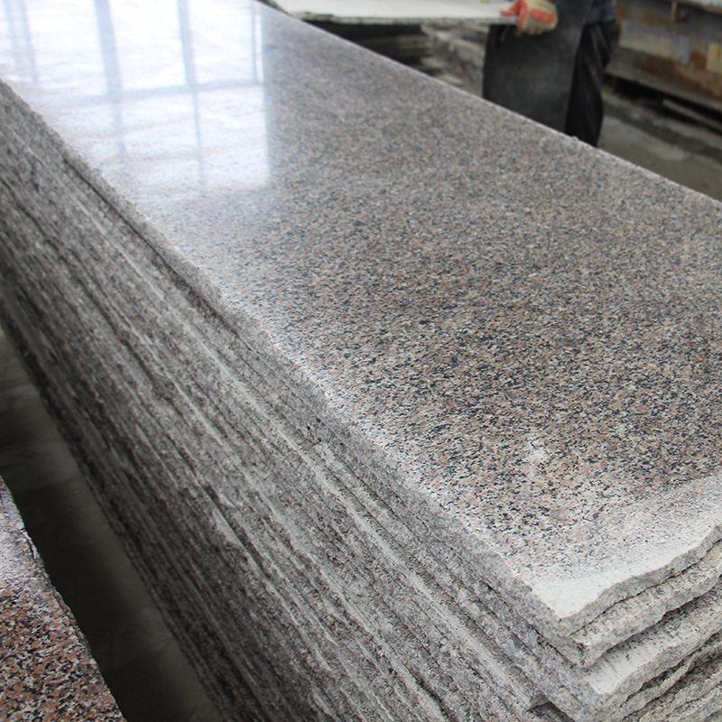 毛光大板花岗岩五莲花火烧面 广场砖1米2长规格道路工程火烧板