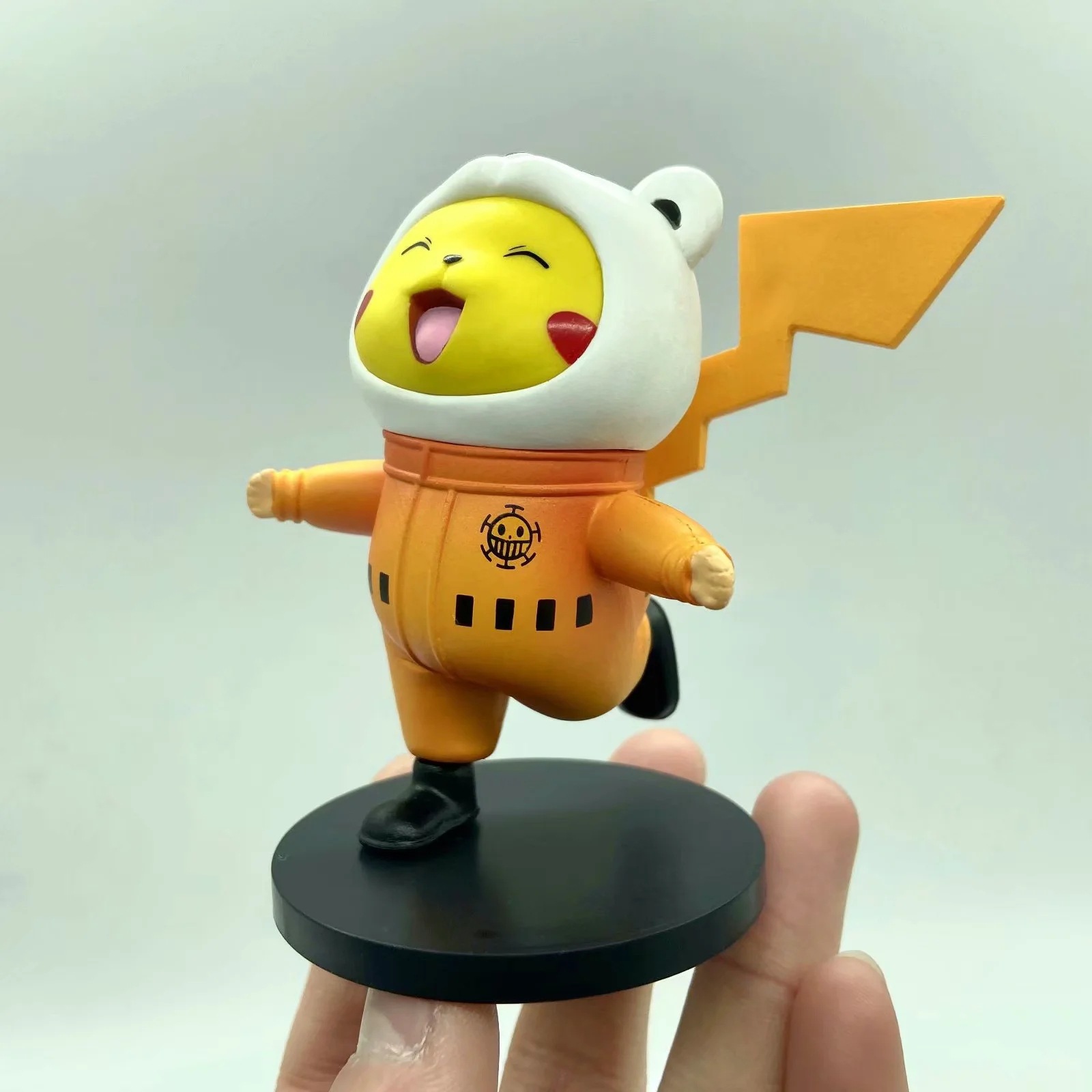 宠物小精灵 口袋妖怪 潮服笑脸皮卡丘 q版公仔 袋装手办