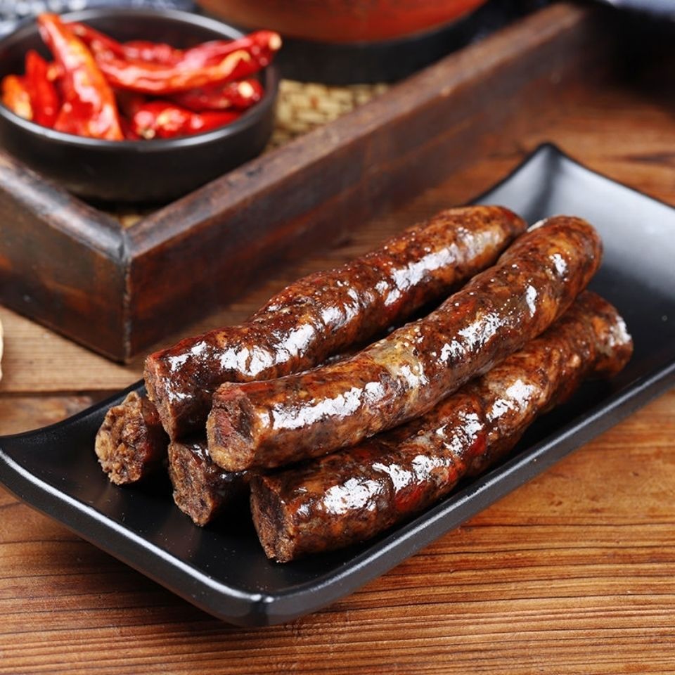 山东特产莱芜香肠南肠风干肠纯猪肉肠开袋即食