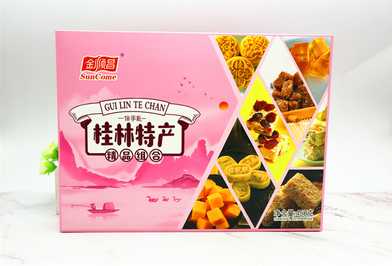 广西桂林特产金顺昌450g精品特产组合桂花糕桂花酥雪花酥姜糖软糕