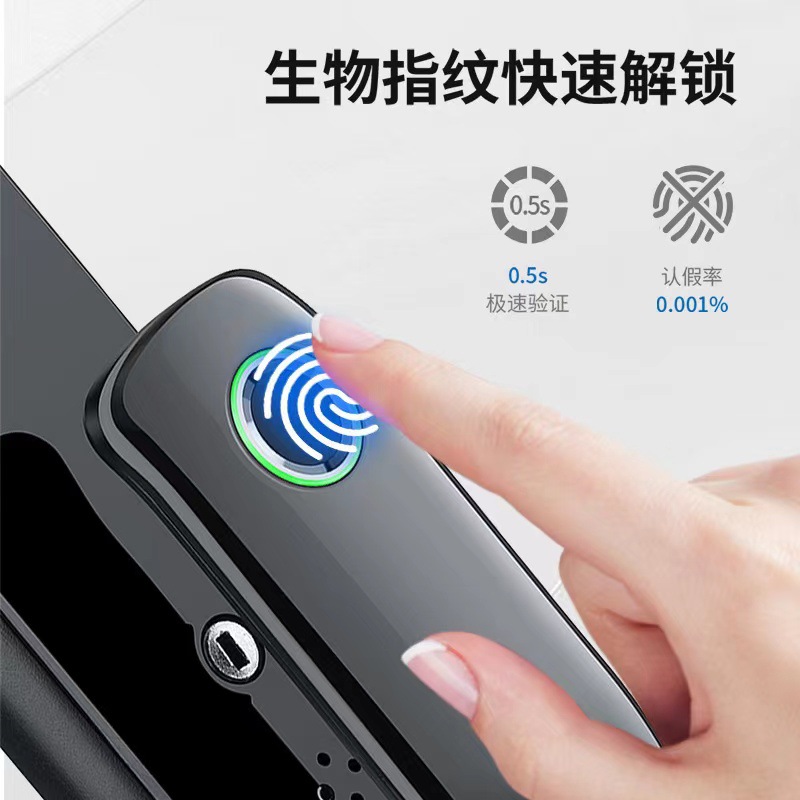 Smart Lock Office Hotel Apartment Timber Door Lock WiFi Graffiti Bluetooth Tongtong Cross-Border Export Fingerprint Password Lock