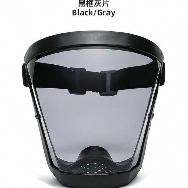 高透明防护面罩防尘防油烟防风抗冲击不起雾电焊打磨头罩防护面具