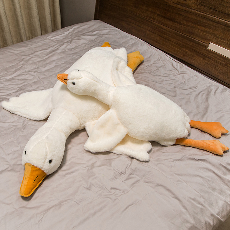 Big White Geese Pillow Duck Doll Child Comfort Plush Toy Doll TikTok Animal Ragdoll Gift Wholesale