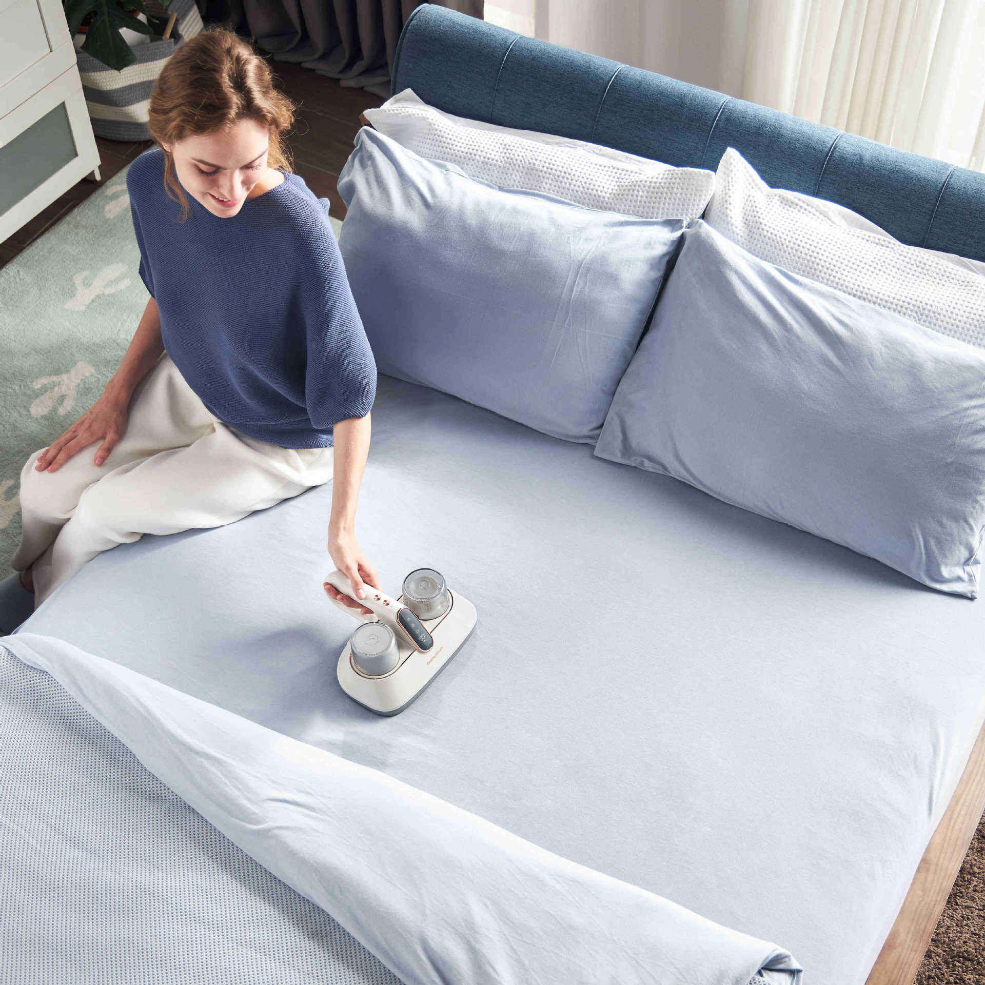 摩飞mr3100除螨仪紫外线家用床上除螨机小型无线吸尘器礼品印logo