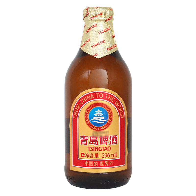 青-岛啤酒金质小棕瓶296ml24瓶整箱-阿里巴巴