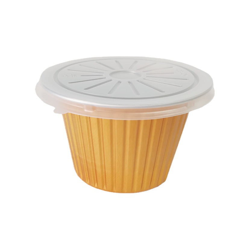 590ML粉蒸肉酸汤肥牛 圆形加深铝箔盒耐高温密封汤碗外卖打包盒