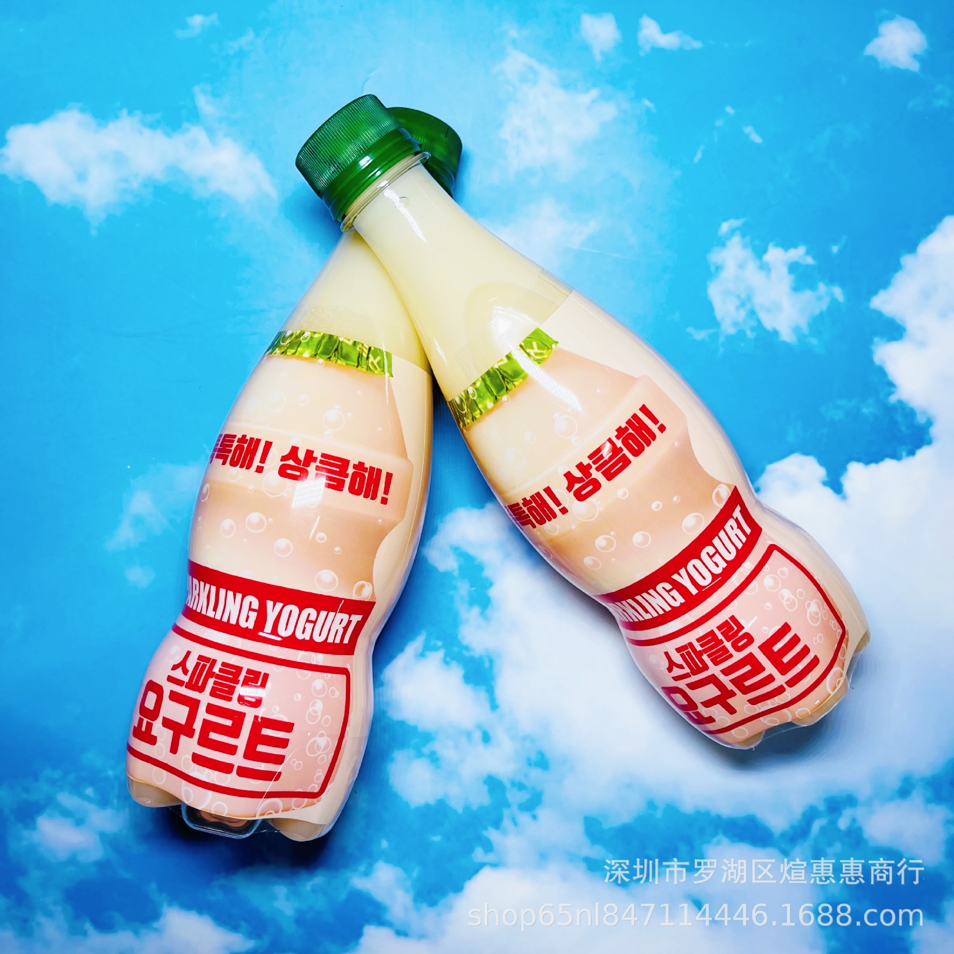 韩国进口呱呱嘟乳酸菌碳酸饮料含乳气泡水饮品400ml网红饮品推荐
