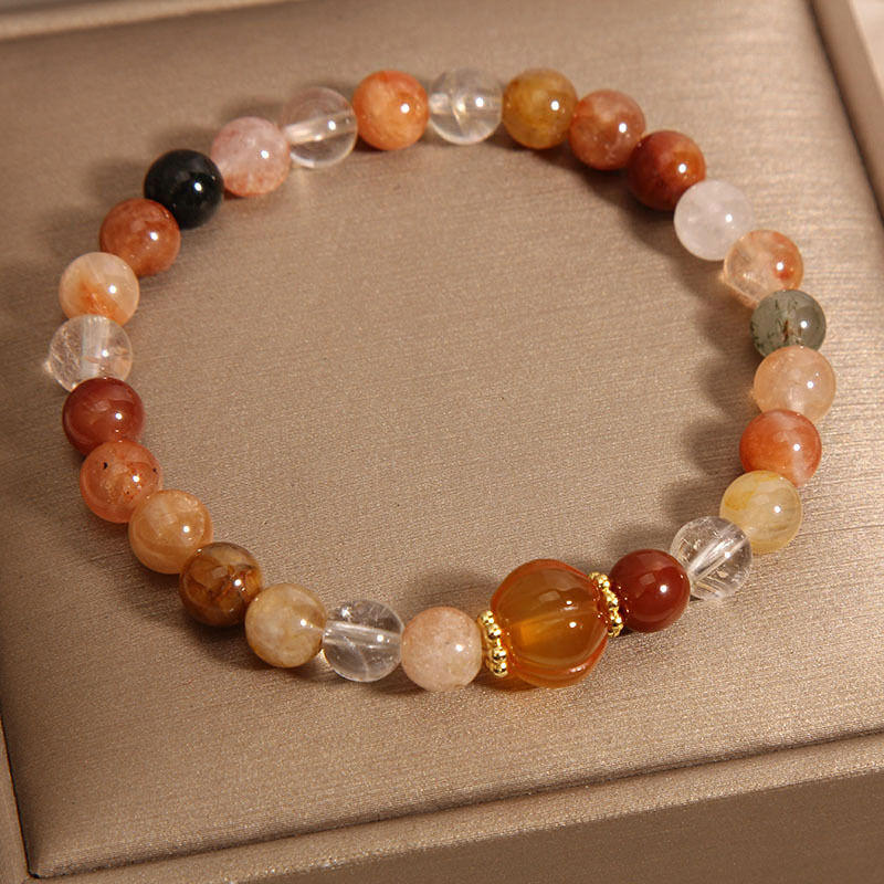 天然水晶手链女ins小众轻奢多宝手串福禄寿本命年送女友闺蜜礼物