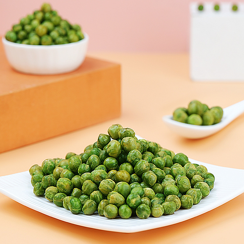 蒜香香酥散装青豆青豌豆50包办公室休闲小零食香辣青豆小袋装批发