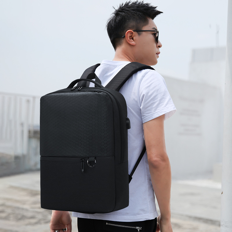 New Men's Light Business Simplicity Fashion Computer Backpack 15.6-Inch Derm Commuter Backpack Custom Wholesale