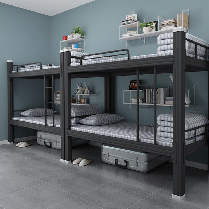 上下铺铁架床高低床学生宿舍双层床员工寝室双人床公寓成人铁艺床