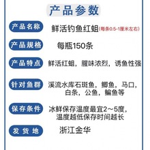 钓鱼饵料鲜活红蛆虫溪流石斑鱼马口公鱼鲫鱼白条野钓米粒蛆虫柳根