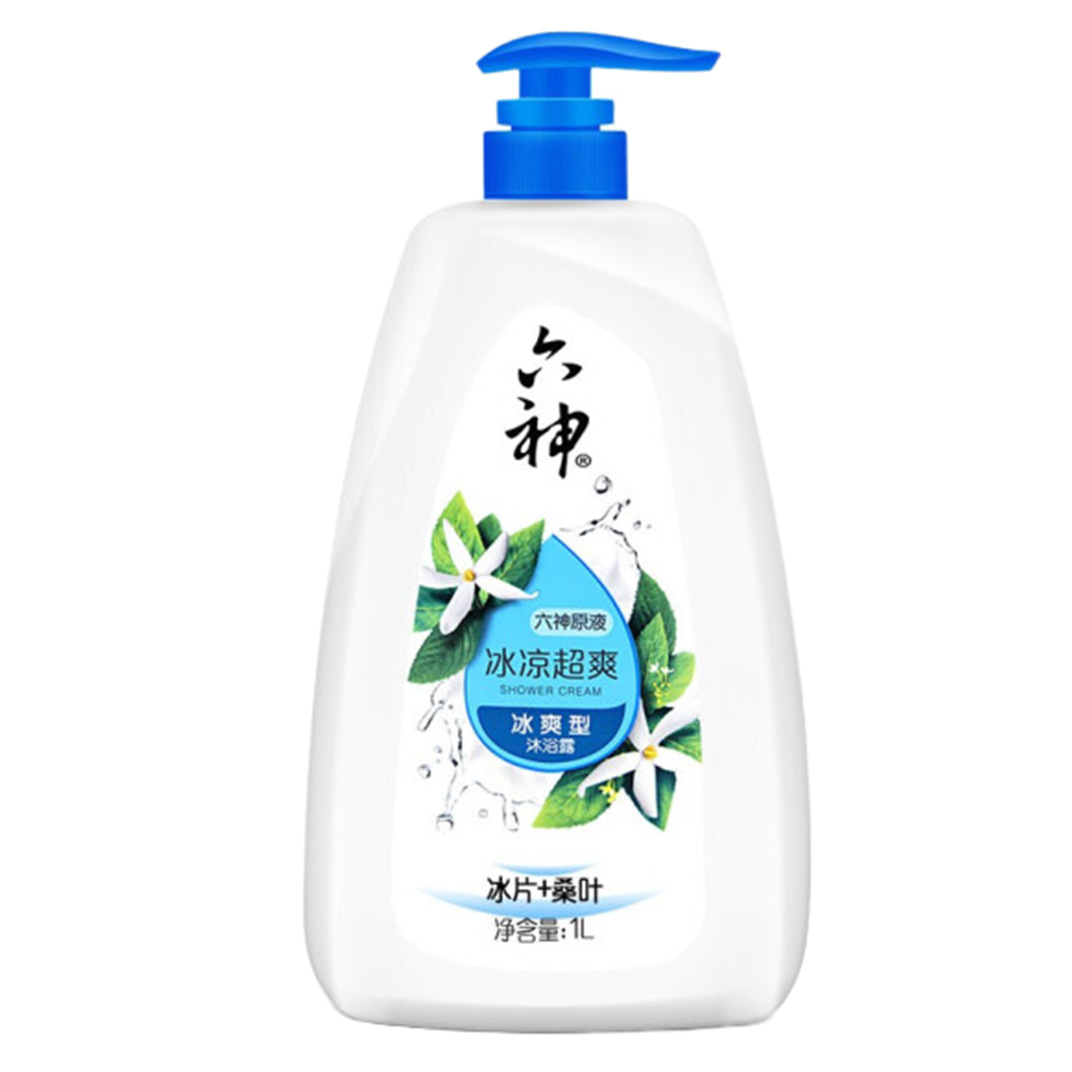 六神冰凉超爽沐浴露1l 冰片 桑叶