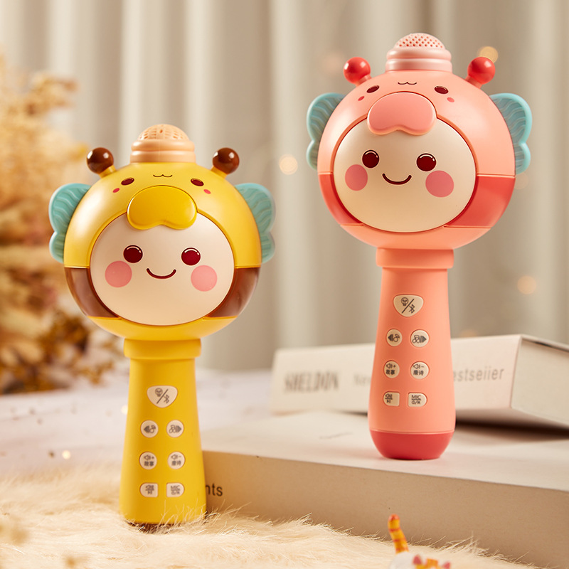 儿童小话筒宝宝玩具卡拉ok唱歌机音响一体手机麦克风无线蓝牙女孩