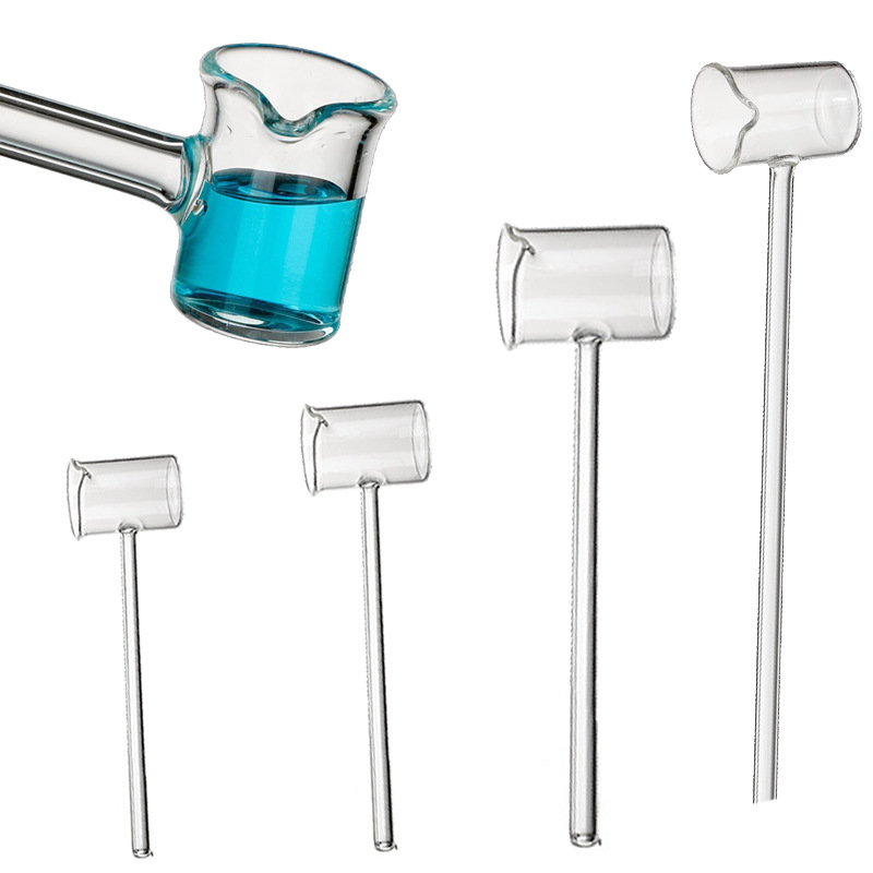 实验室玻璃酸勺长柄取样勺加液杯加酸杯化学试验室液体带把药勺子