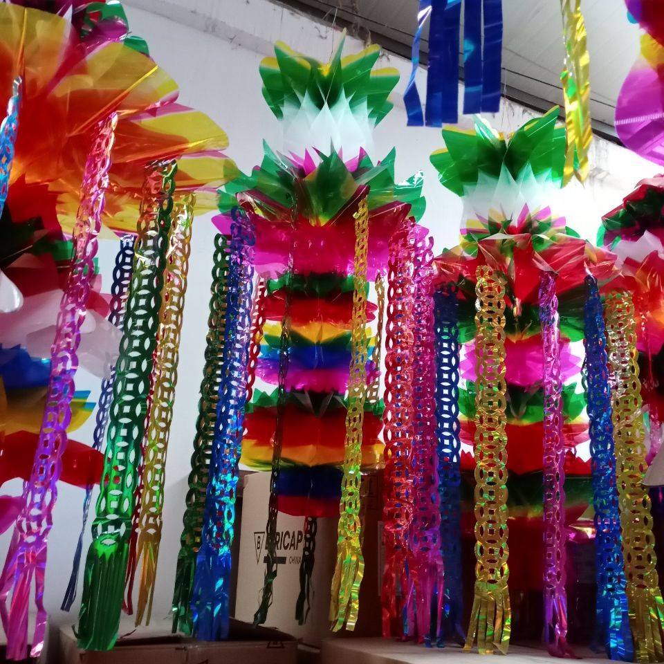 清明节灯笼七彩亮纸清明吊,上坟飘祭祀殡葬灯笼挂清祭祀白事用品