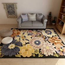 卧室地毯简约北欧风客厅沙发茶几垫子现代床边地垫