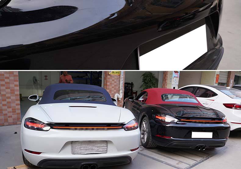 适用于bao时捷cayman boxster 718改装led贯穿流水后尾灯总成升级