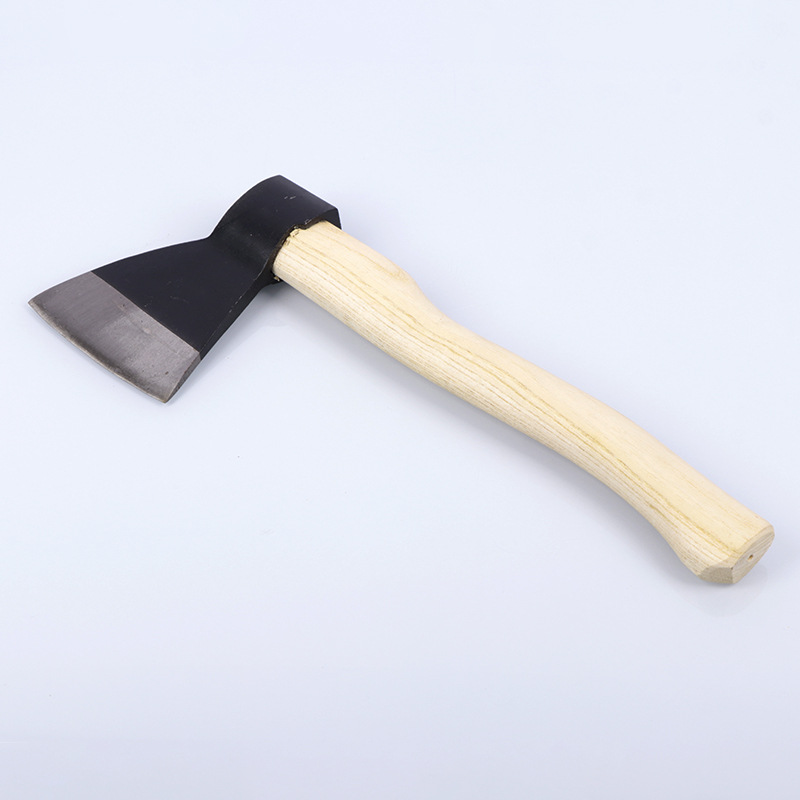 A627 Russian Ax with Wooden Handle Garden Wood Chopping Bone Carbon Steel Axe Mountain Opening Axe Breaking and Cutting Tool