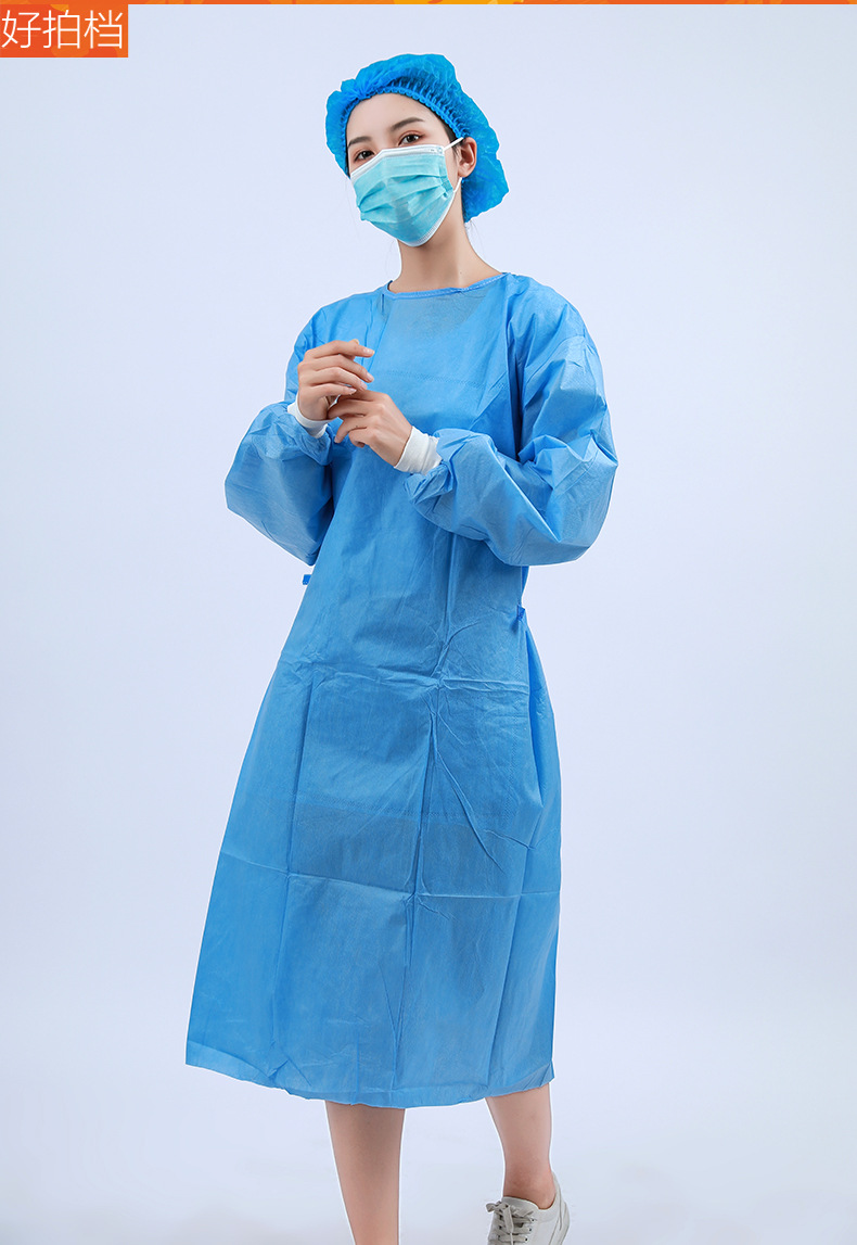 医用无菌外科一次性手术衣美容院无纺布连体防护隔离服灭菌隔离衣