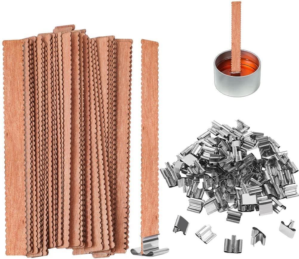 Wooden candle wick花边木芯 波浪纹新款木制灯芯 曲线木质蜡烛芯