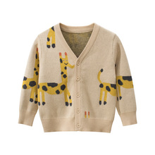 27kids韩版童装秋冬装新品 儿童毛衣外套批发男童针织衫一件代销