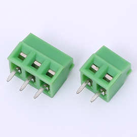 kf124螺钉式接插件3.81mm pcb线路板连接器可拼接铜方块铜脚直针