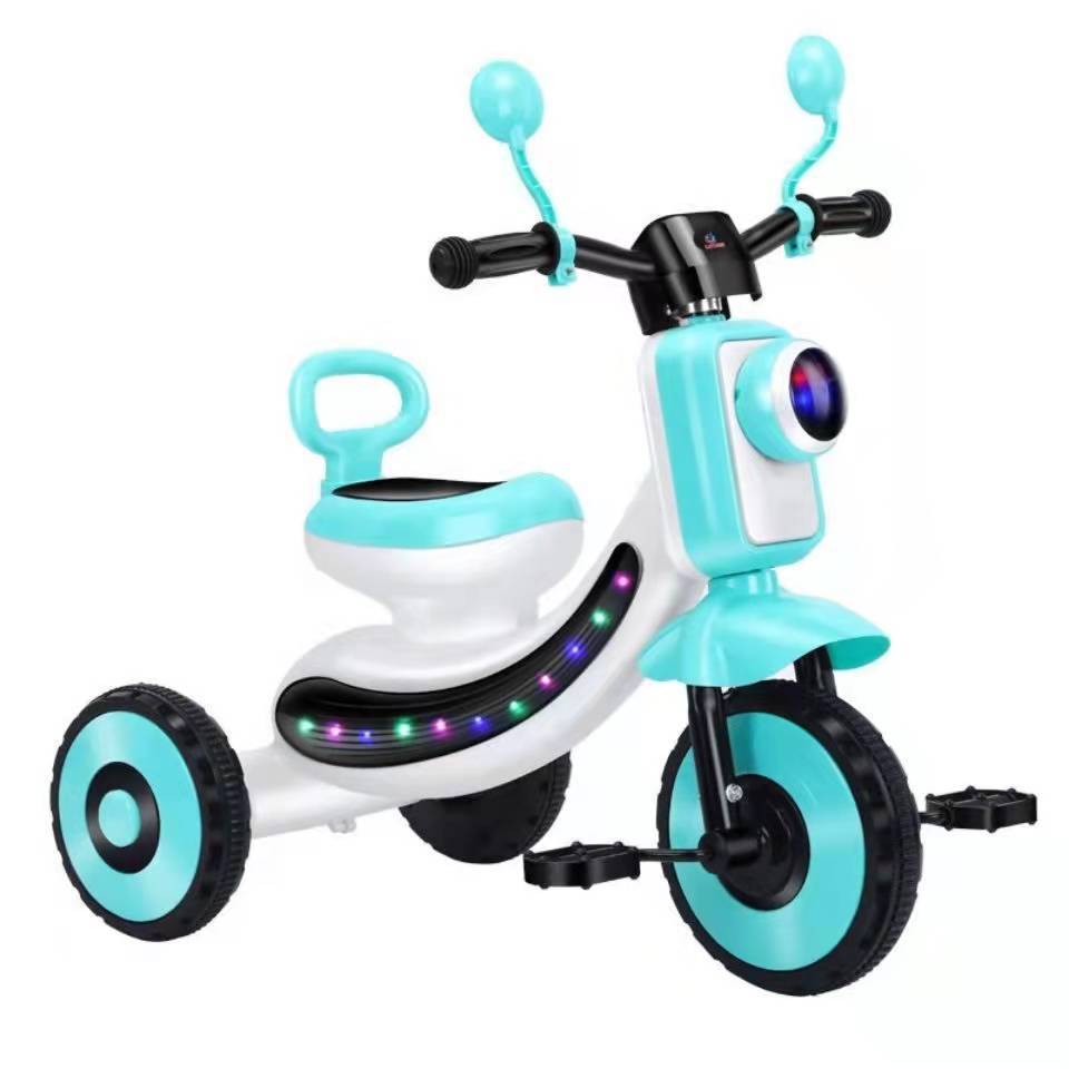 Foreign Trade New Kids' Tricycle Children's Stroller with Music and Light Baby Toy Tricycle