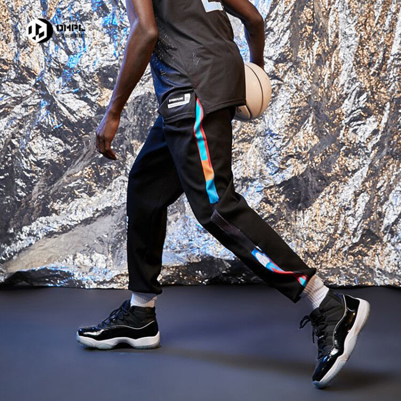 篮网队欧文杜兰特篮球长裤男秋季运动美式排扣裤体育生训练裤速干