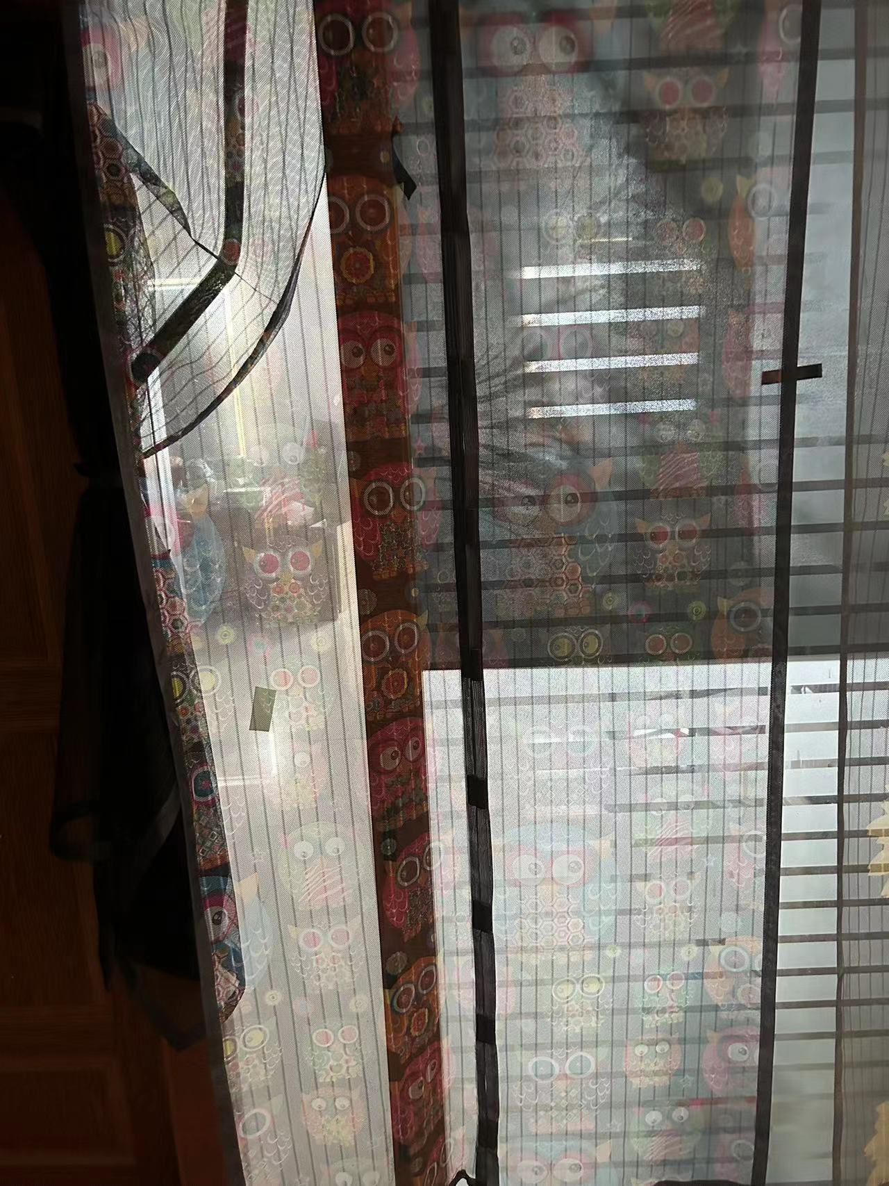 亚马逊防蚊门帘魔术贴自粘磁吸纱门纱窗家用夏季纱帘子加厚免打孔