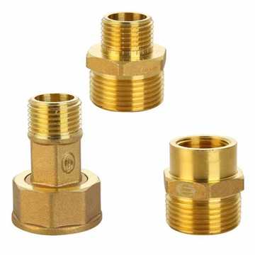 燃气表用转换接头全铜加厚m30转4分内丝外丝变径煤气表燃气管接头-阿