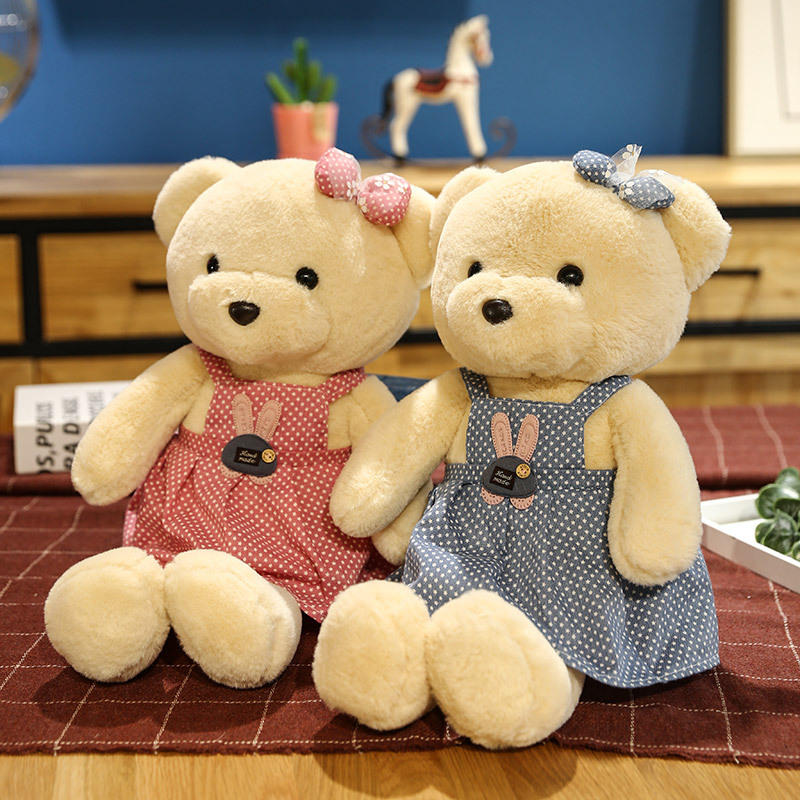 网红产品毛绒玩具可可熊公仔 创意卡通可爱毛绒公仔玩偶生日礼物