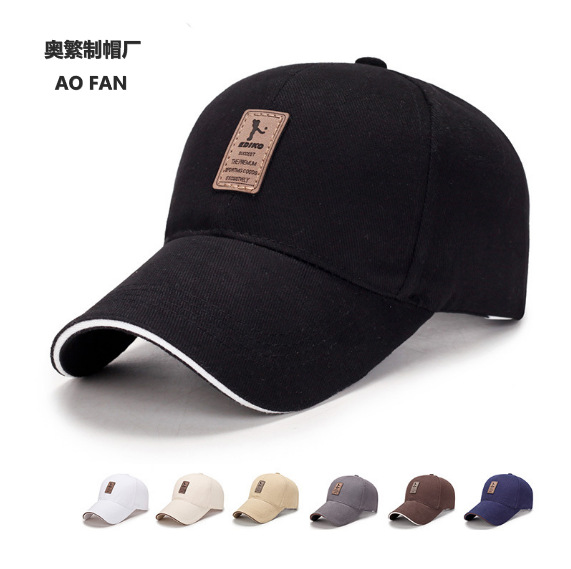 Spring and Autumn Baseball Hat Winning the Bid Casual Letters Men and Women All-Matching Sun-Proof Outdoor Sports Sun-Proof Classic Simple Duck Tongue