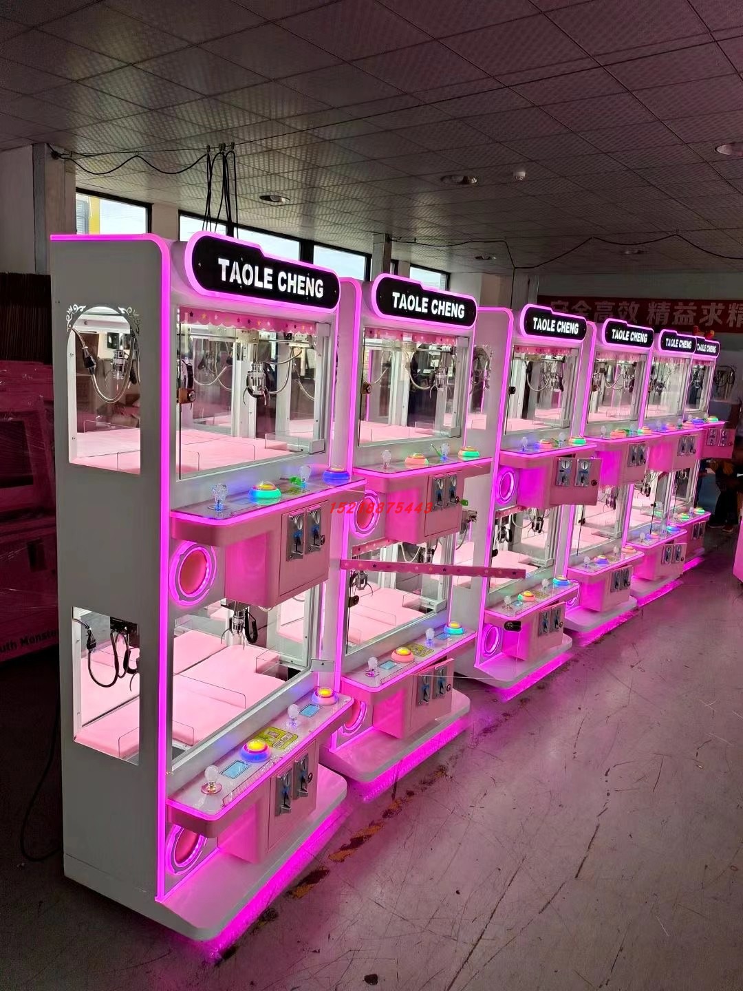 精品抓娃娃机单人双人小型家用迷你夹公仔机商用投币四人位精品机