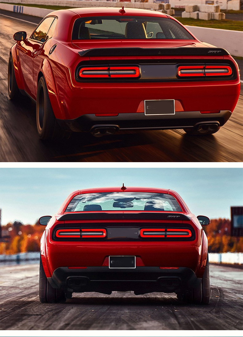 适用于08-14款道奇挑战者尾灯总成地狱猫改装led行车灯流光转向灯