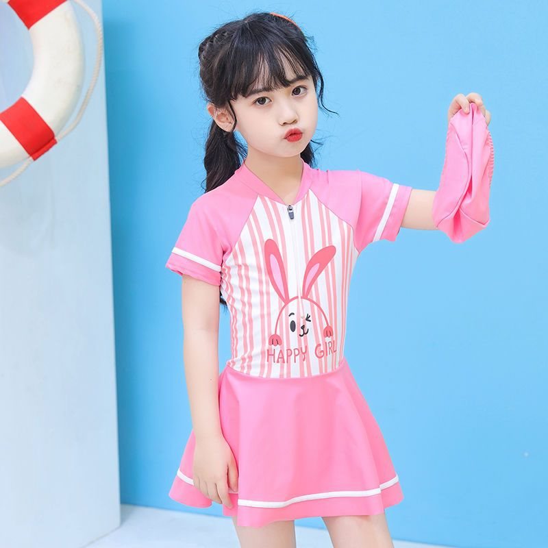 女童泳衣公主裙式2020年新款洋气中大童小女孩连体温泉泳装可爱款