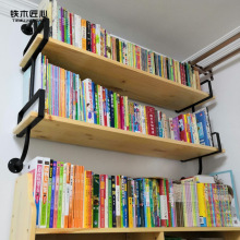 上墙书架餐桌墙上置物架储物间书桌上方钉在墙上的挂书房承重力强