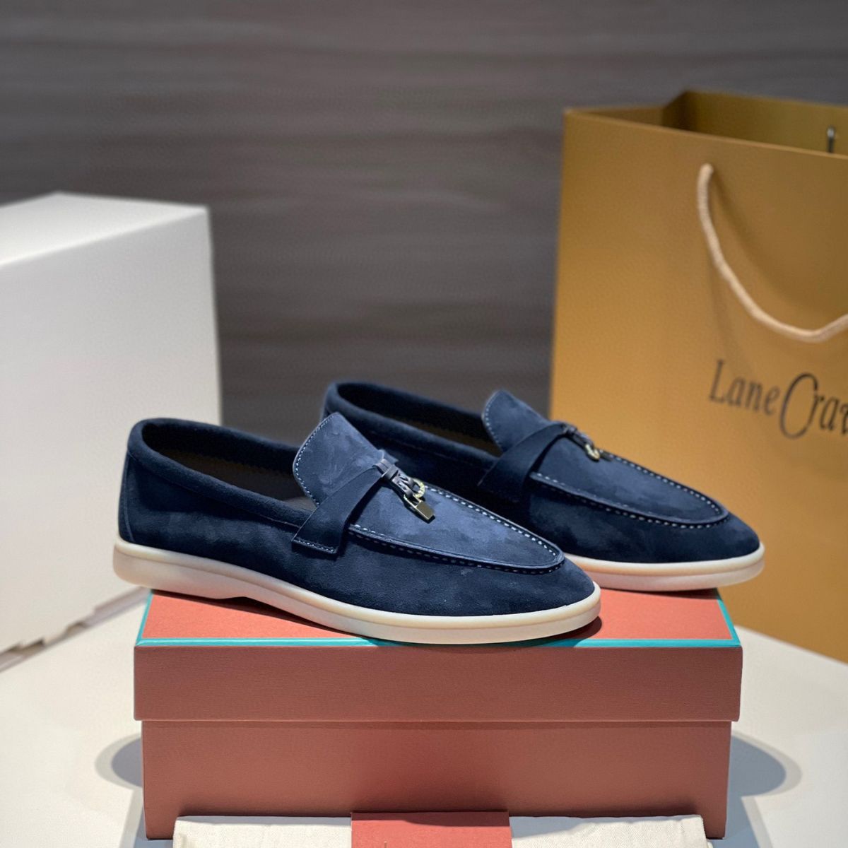 欧洲站奢侈品秋冬lp家休闲男鞋酷奇大牌真皮高端外贸透气乐福鞋女