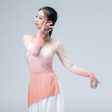 古典舞身韵纱衣成人舞蹈服中国舞艺考渐变女上衣芭蕾演出民族表演
