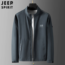 JEEP SPIRIT2021春秋季新款外套休闲商务百搭立领男士夹克上衣