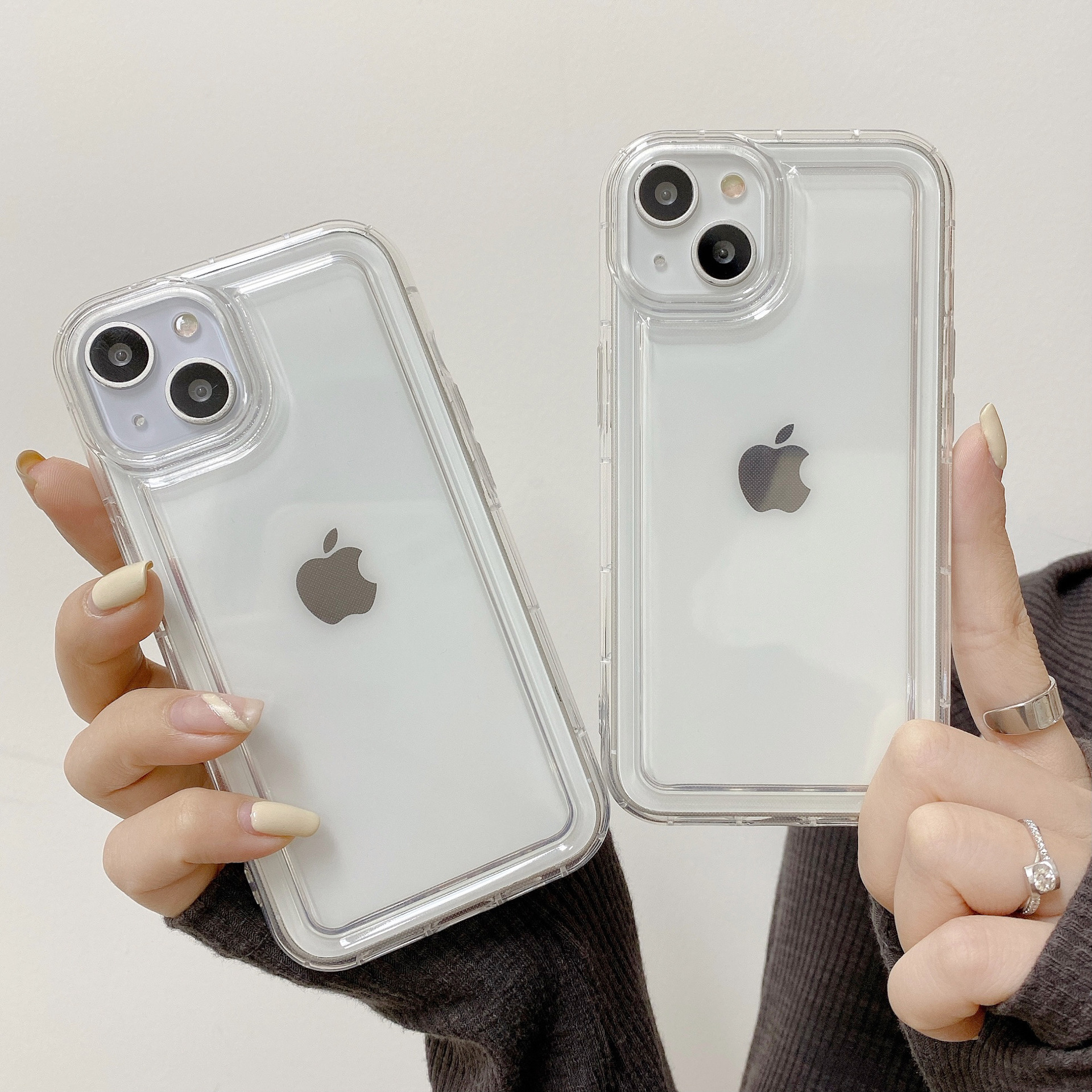 相框气囊tpu适用苹果14/12pro/xs手机壳iphone13/7plus/11气囊6sp