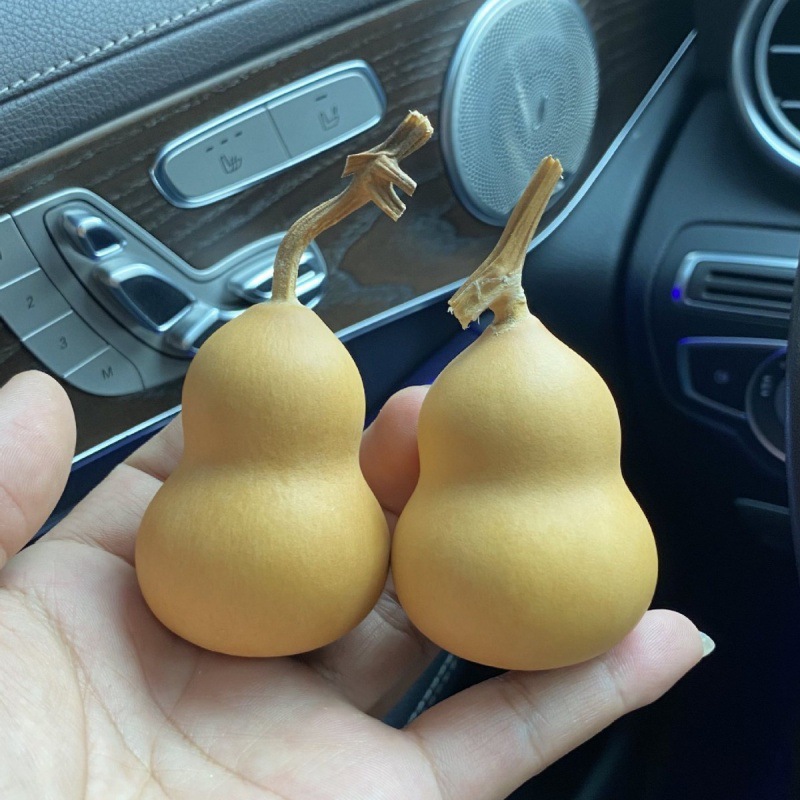 天然胖墩葫芦文玩胖梨形编制摆挂手把件绕指柔许愿小葫芦红书