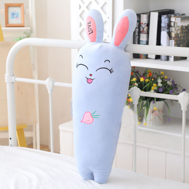 Carrot Pillow for Girls Sleeping Long Pillow Plush Toy Cute Rabbit Doll Super Soft Summer Doll Cute
